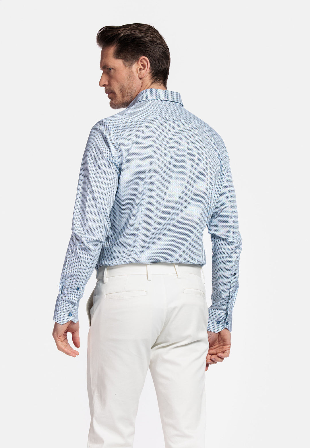 Giordano Maggiore Semi Cutaway Graphic Print Shirt - Navy - 517825-60