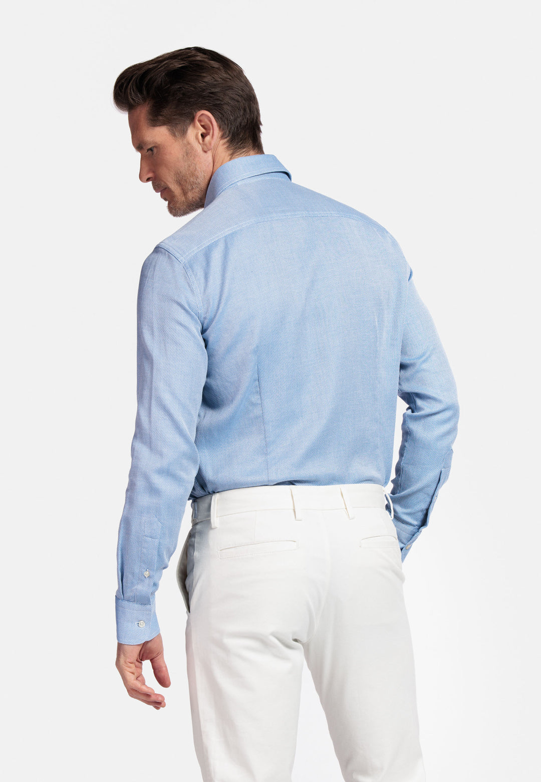 Giordano Loretto Button Down Plain Dobby Shirt - Blue - 517881-64