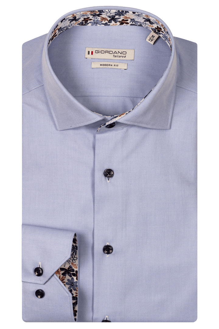 Giordano Maggiore Semi Cutaway Shirt - Light Blue - 517890-61