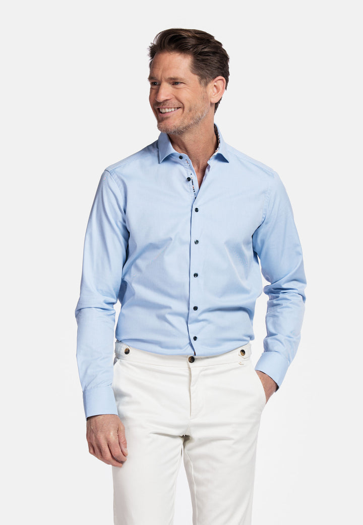 Giordano Maggiore Semi Cutaway Shirt - Light Blue - 517890-61