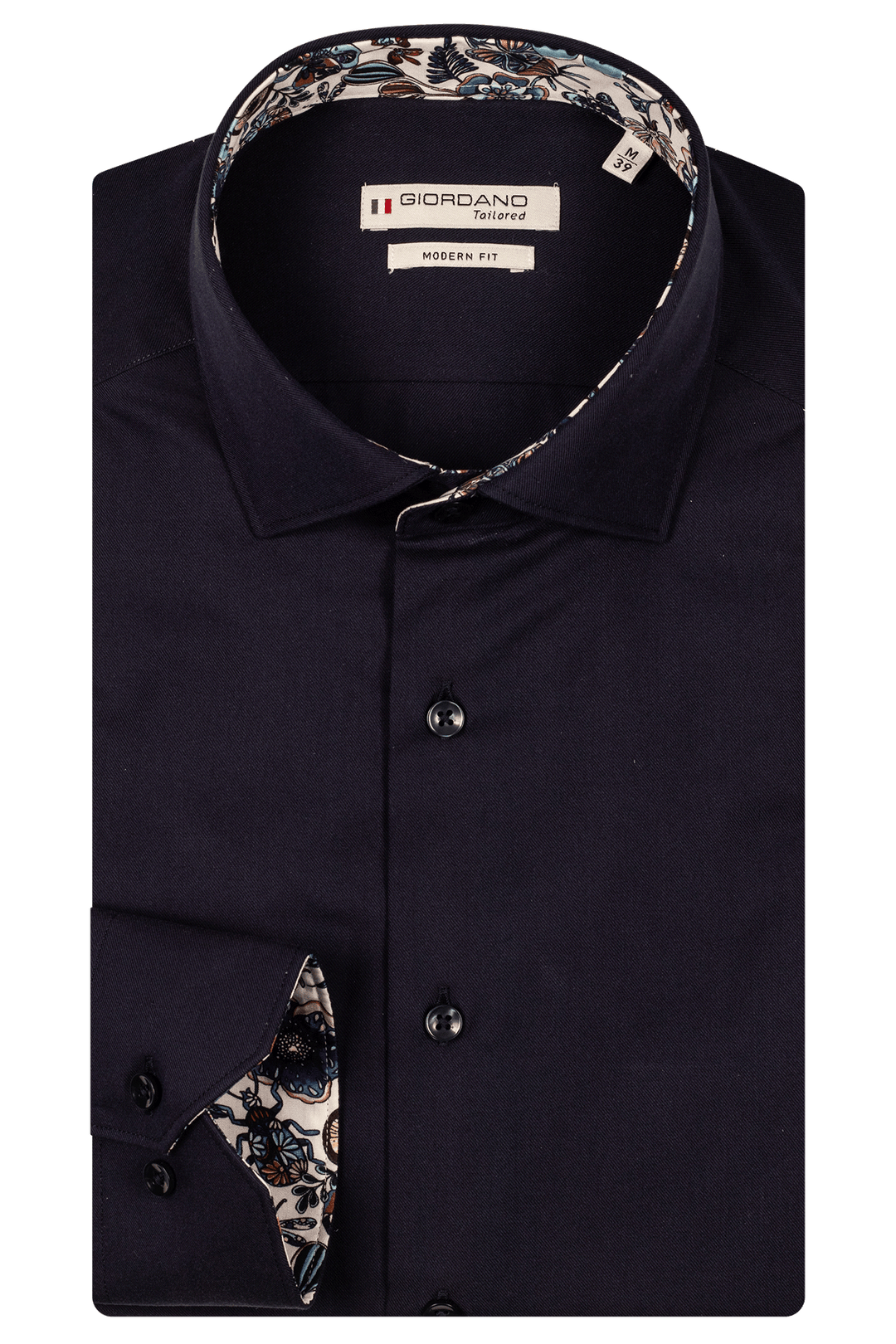 Giordano Maggiore Semi Cutaway Shirt - Navy - 517891-60