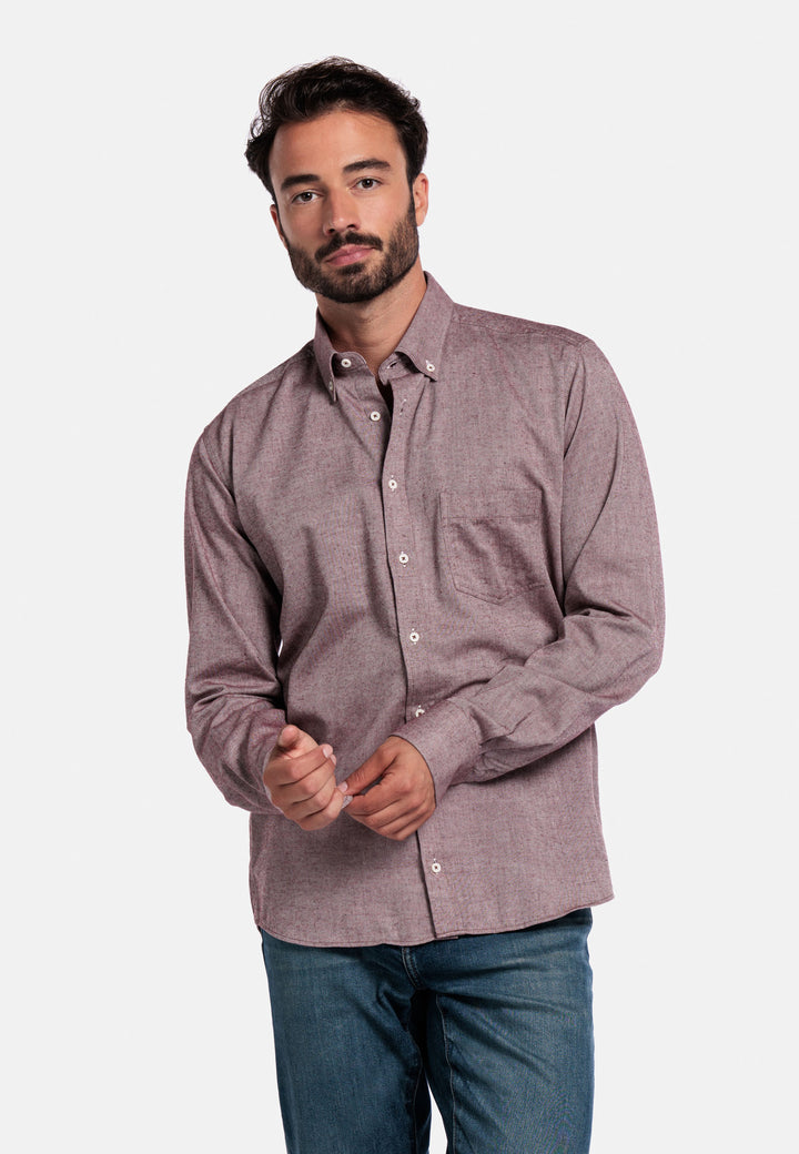 Giordano Brando Flannel Shirt - Red - 527005-30