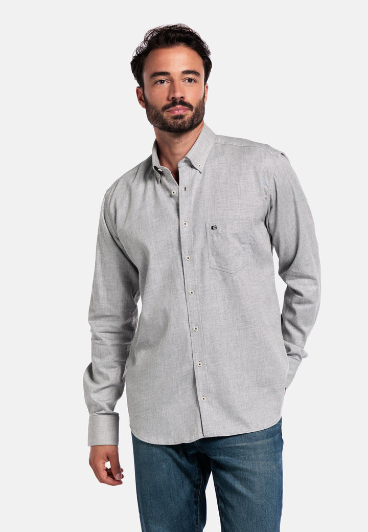 Giordano Brando Flannel Shirt - Gray - 527005-91
