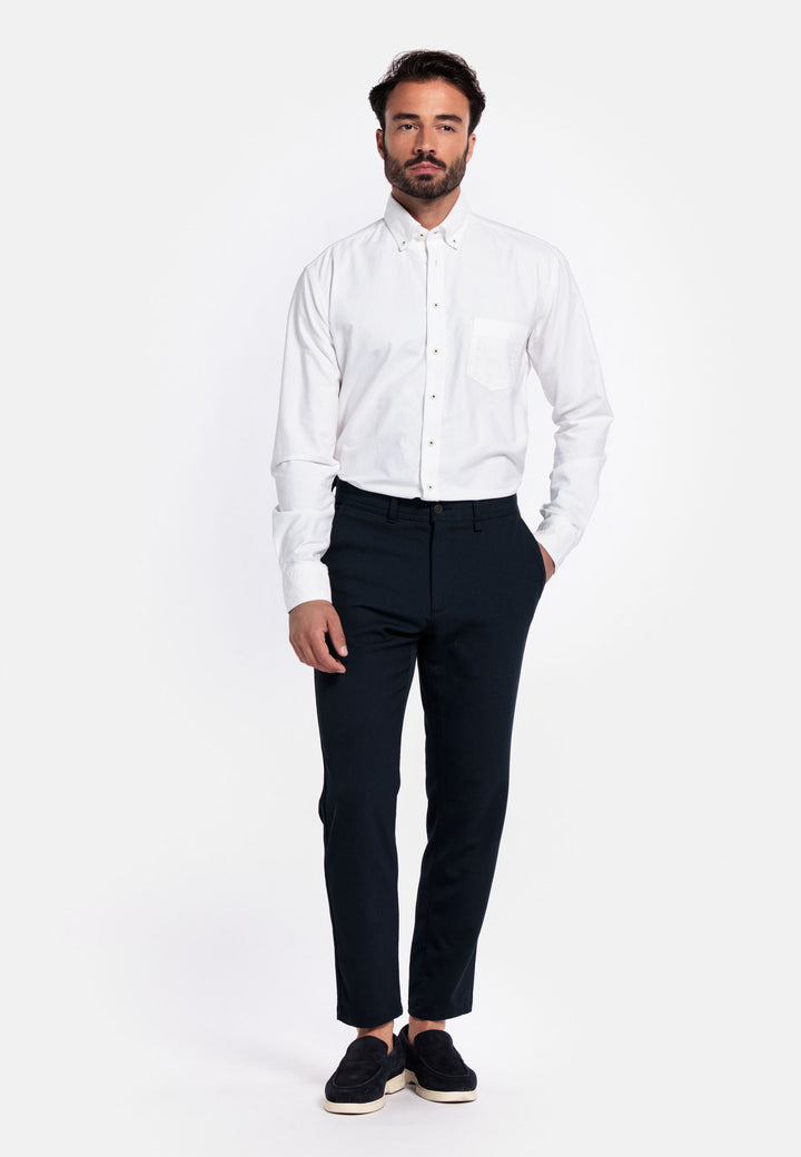 Giordano Brando Button Down Oxford Shirt - White - 527007-10