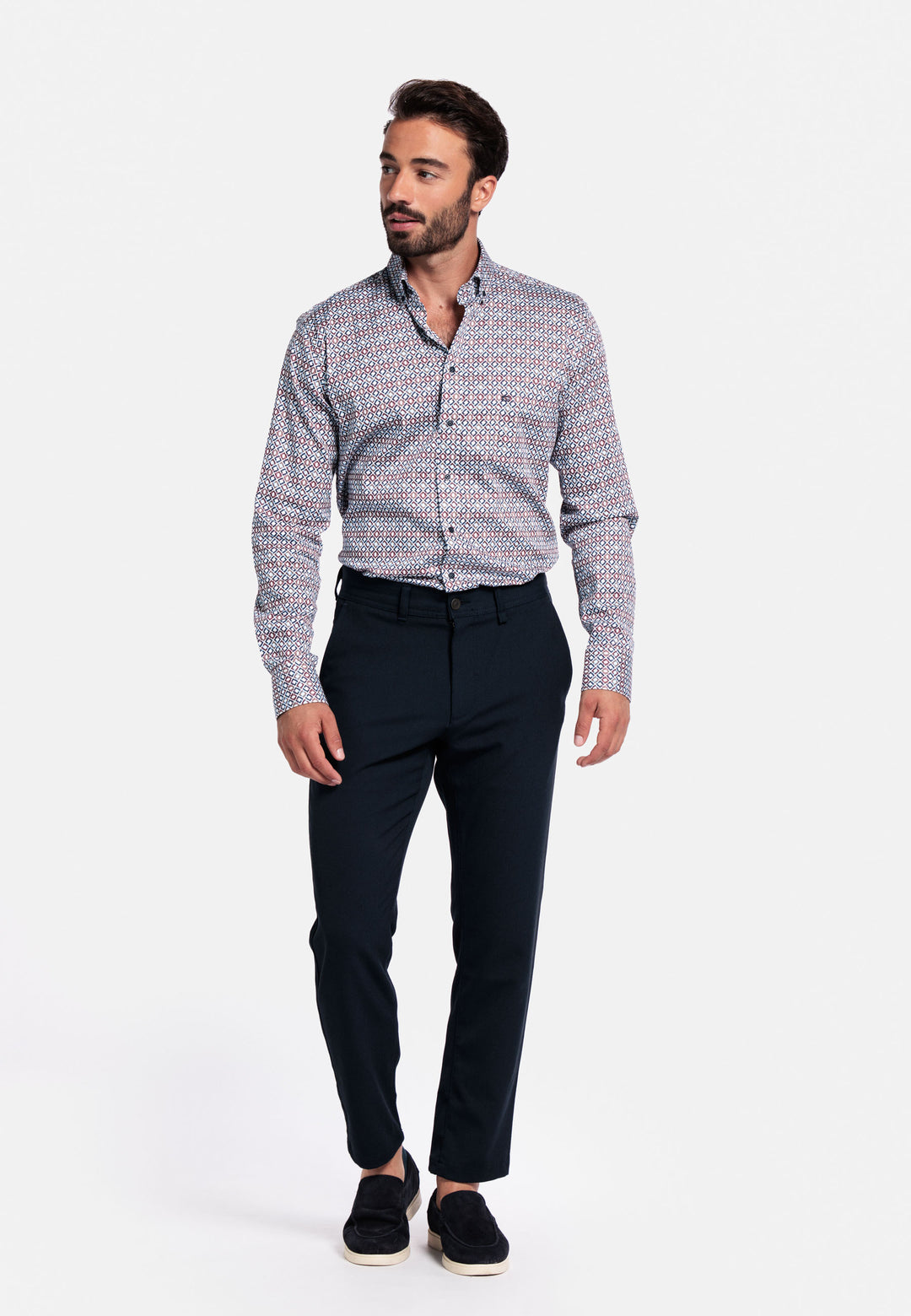 Giordano Ivy Graphic Print Shirt - Purple - 527014-40