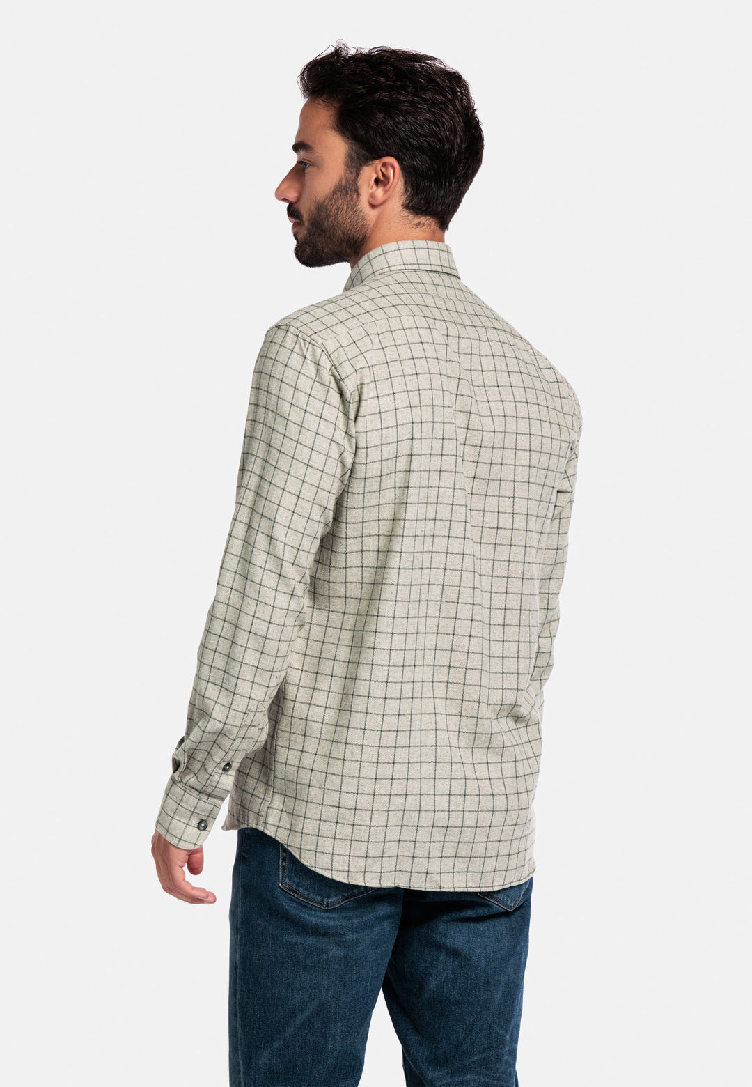 Giordano Brando Flannel Shirt - Green - 527302-70