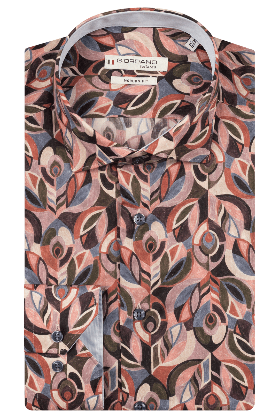 Giordano Maggiore Abstract Print Shirt - Red - 527829-40