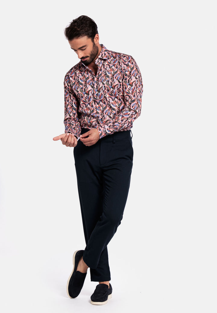 Giordano Maggiore Abstract Print Shirt - Red - 527829-40