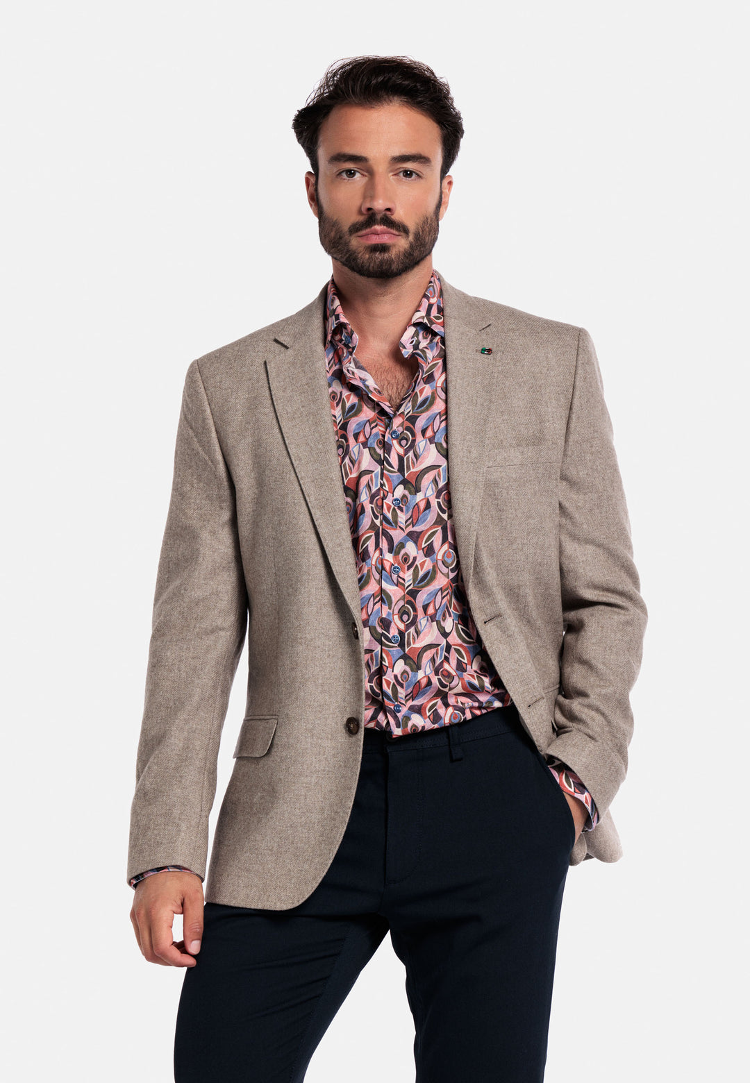 Giordano Maggiore Abstract Print Shirt - Red - 527829-40