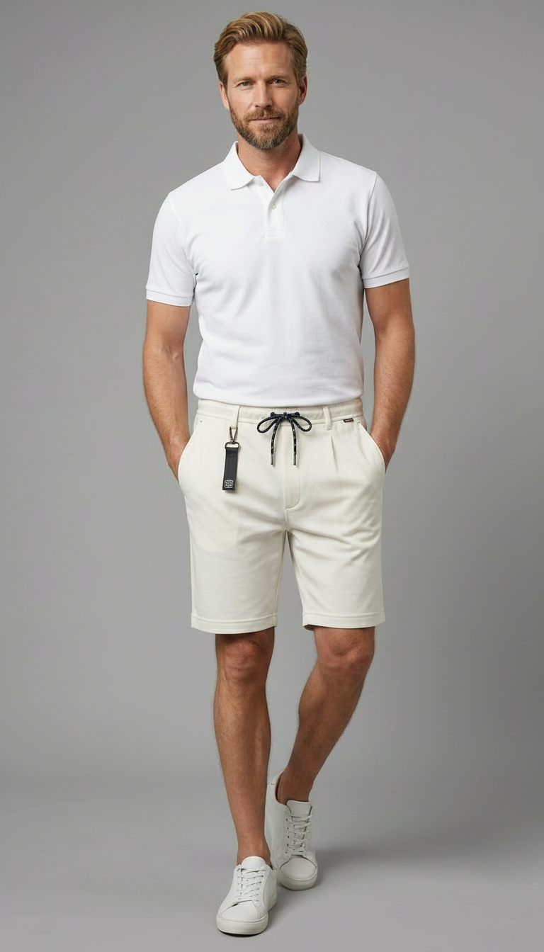 Giordano Salina Interlock Shorts - White