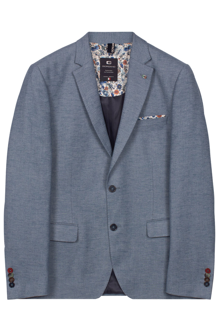 Giordano Robert Linen Twill Jacket - Blue