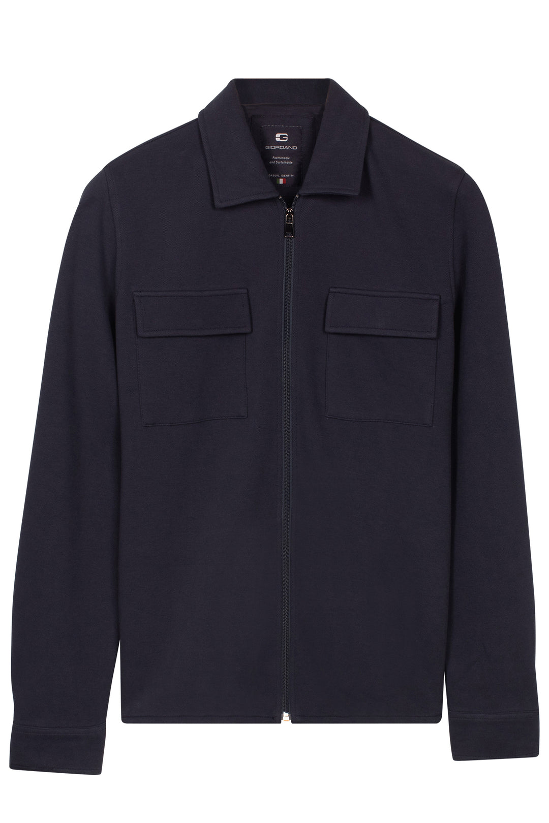 Giordano Carissio Interlock Overshirt - Navy