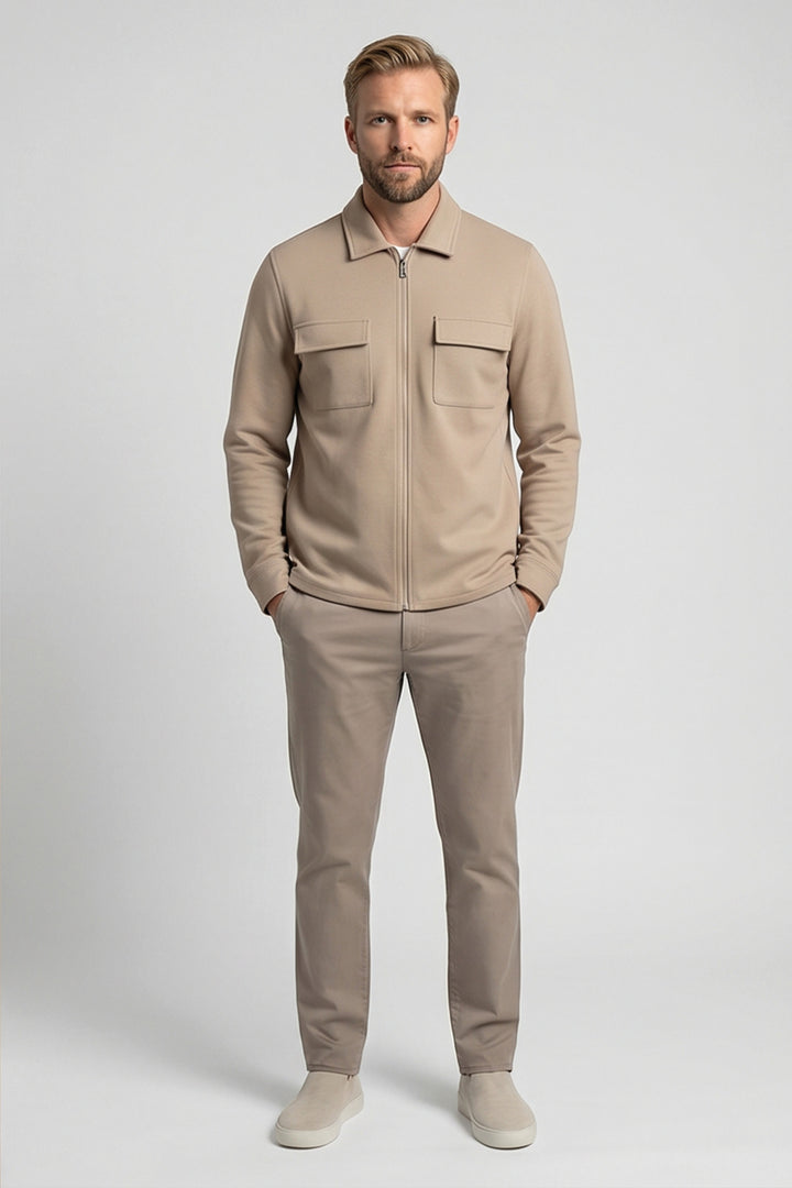 Giordano Carissio Interlock Overshirt - Beige