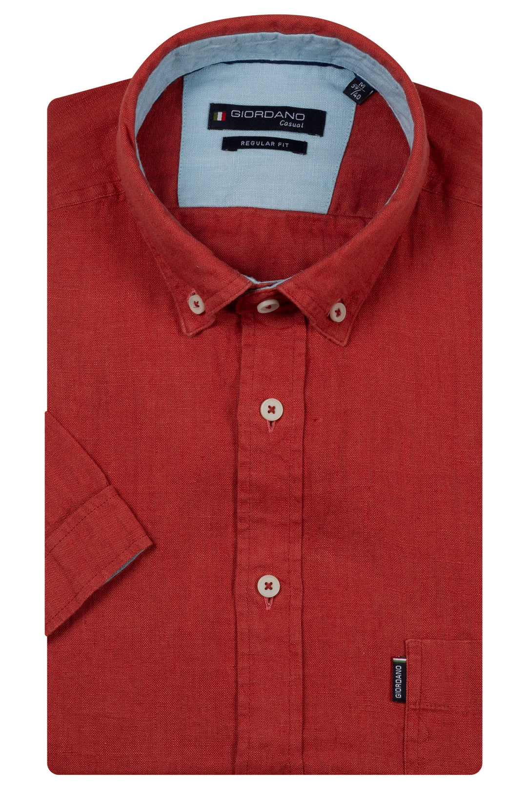Giordano League Short-Sleeve Shirt - Red