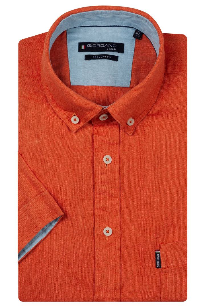 Giordano League Short-Sleeve Shirt - Orange