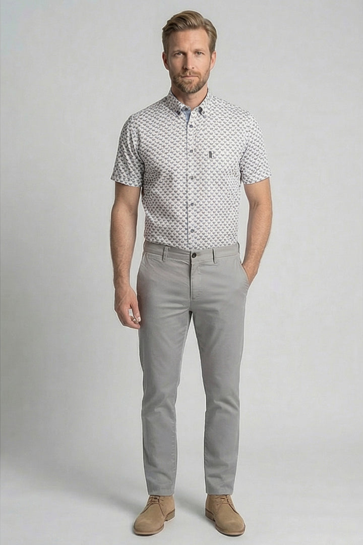 Giordano League Short-Sleeve Printed Shirt - Red