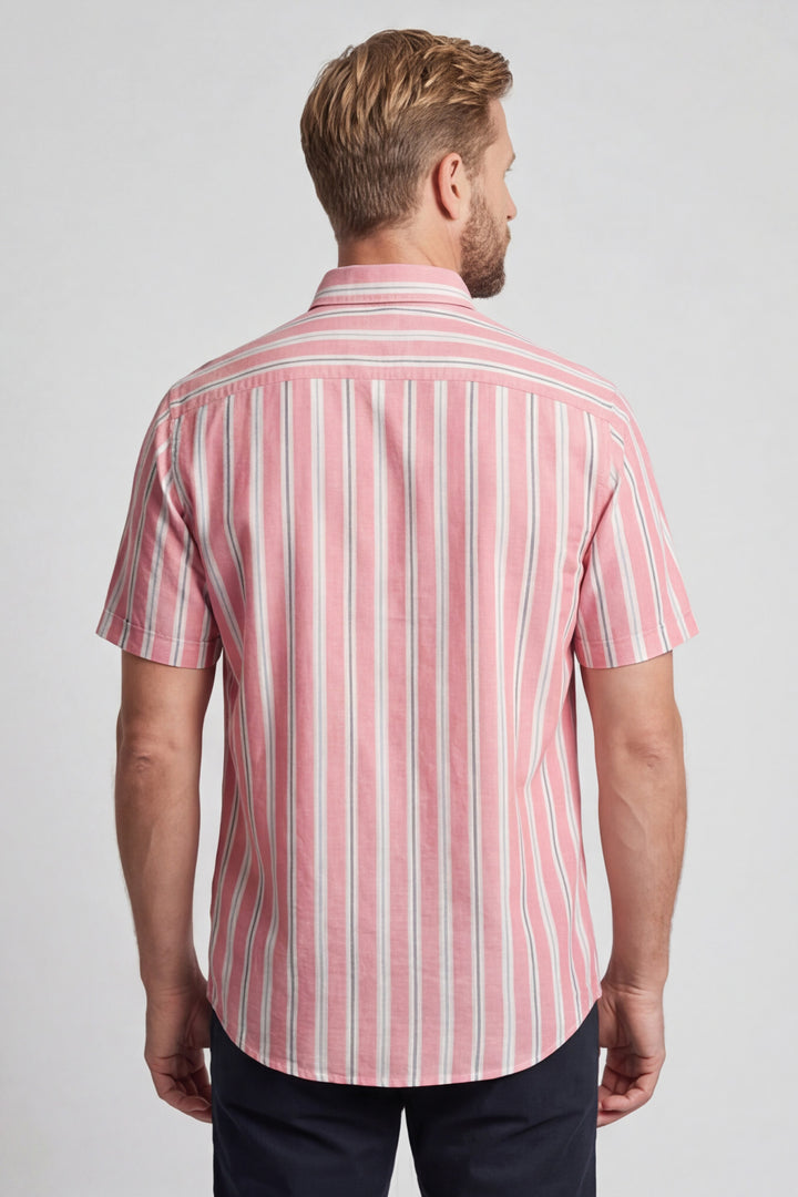 Giordano League Short-Sleeve Shirt - Pink