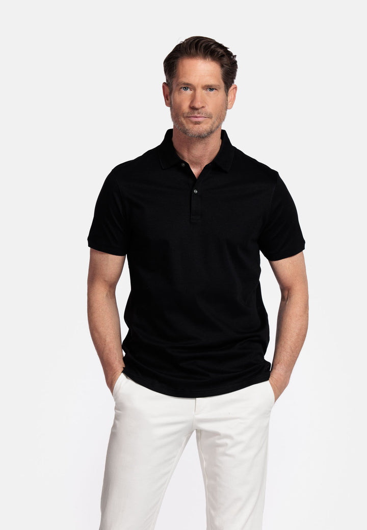 Giordano Lino Liquid Cotton Polo - Black