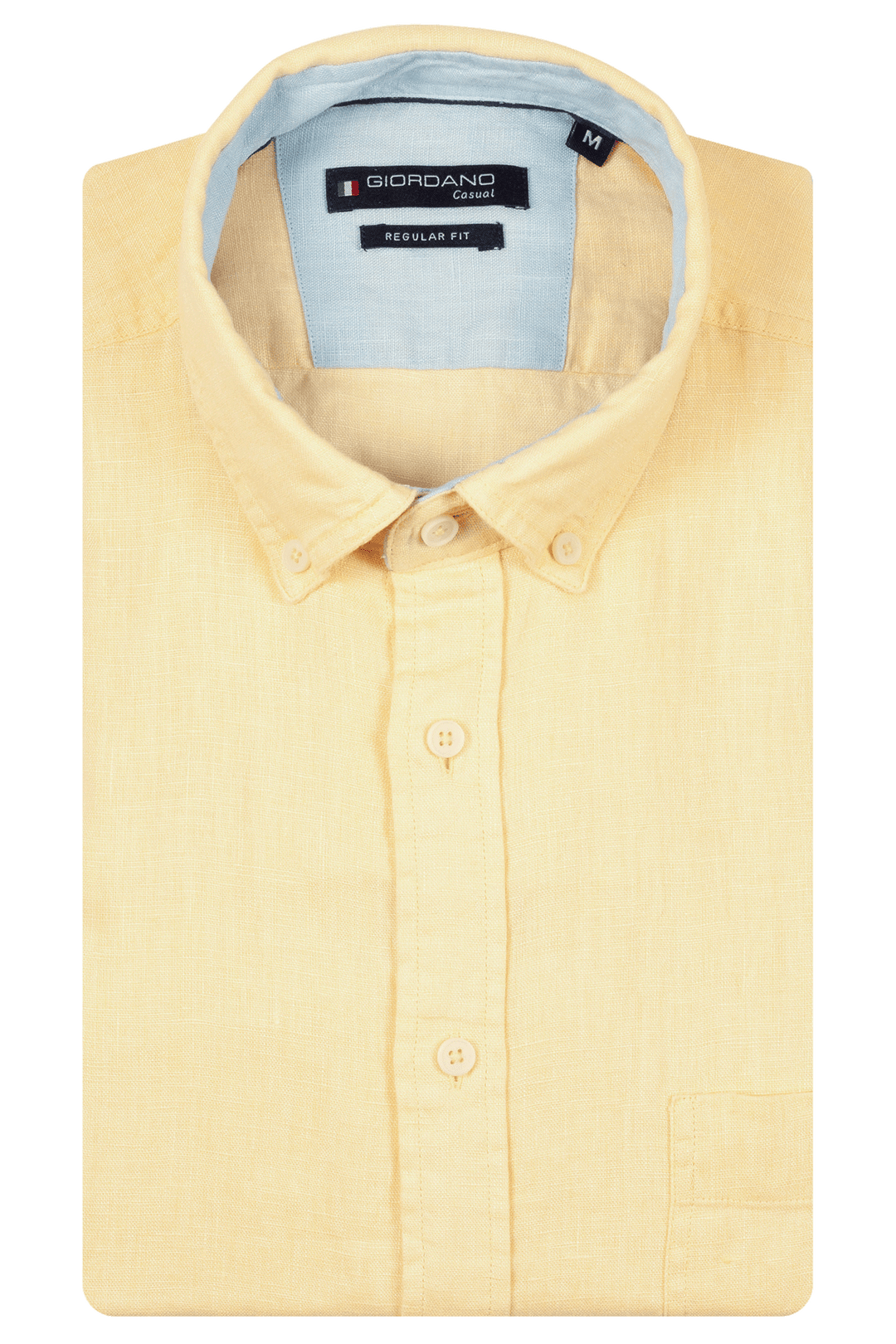 Giordano Ivy Linen Shirt - Yellow