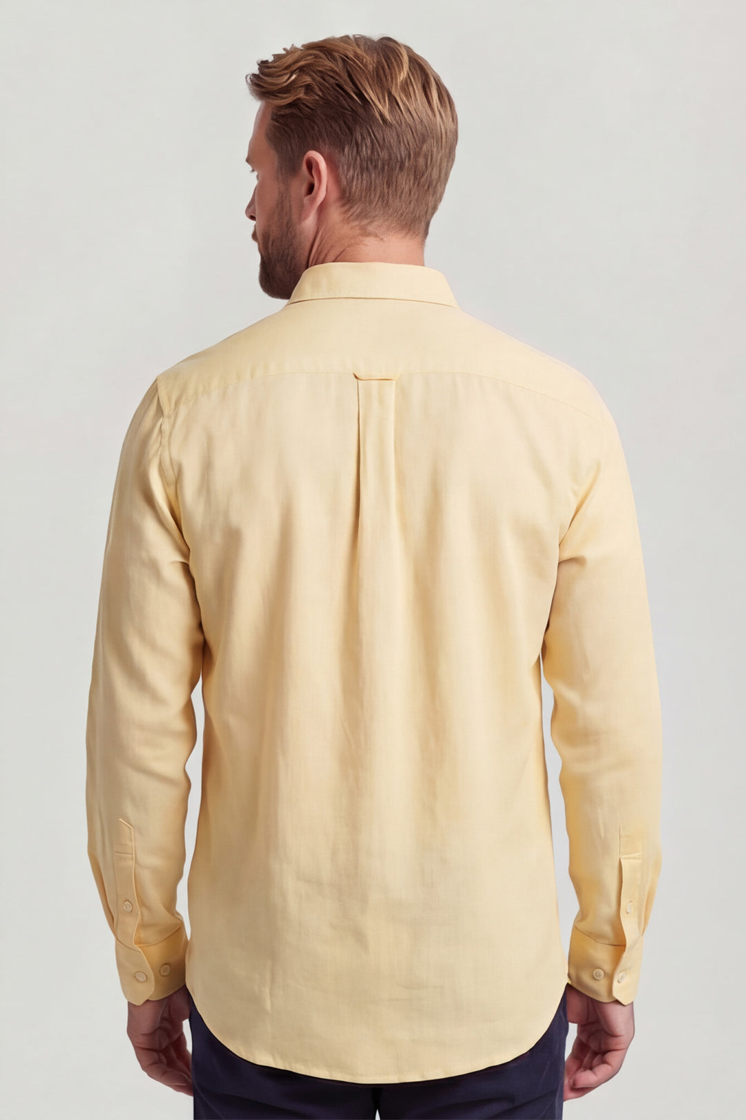 Giordano Ivy Linen Shirt - Yellow