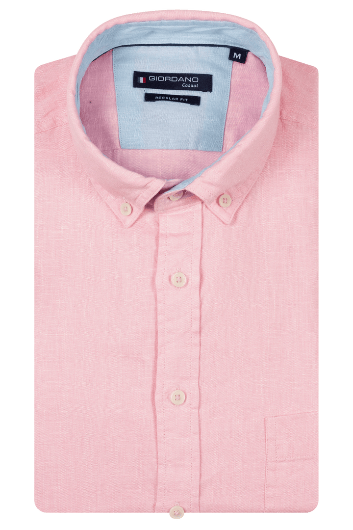 Giordano Ivy Linen Shirt - Pink