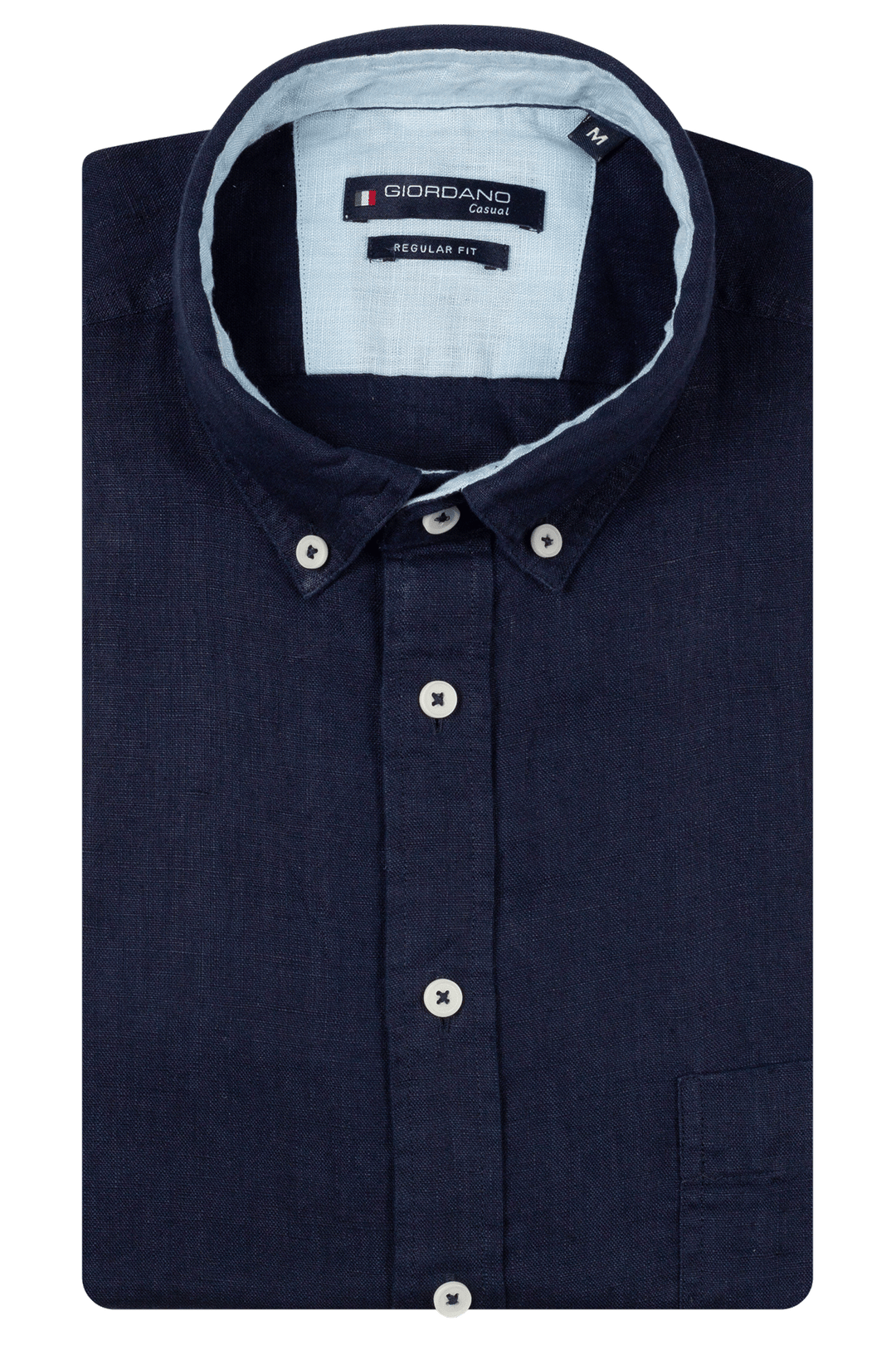 Giordano Ivy Linen Shirt - Navy
