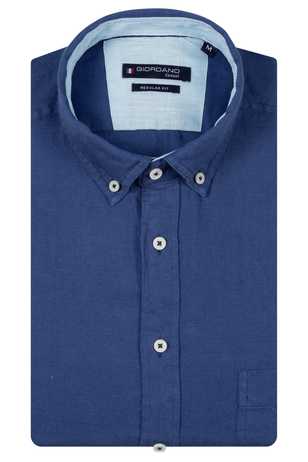 Giordano Ivy Linen Shirt - Denim Blue