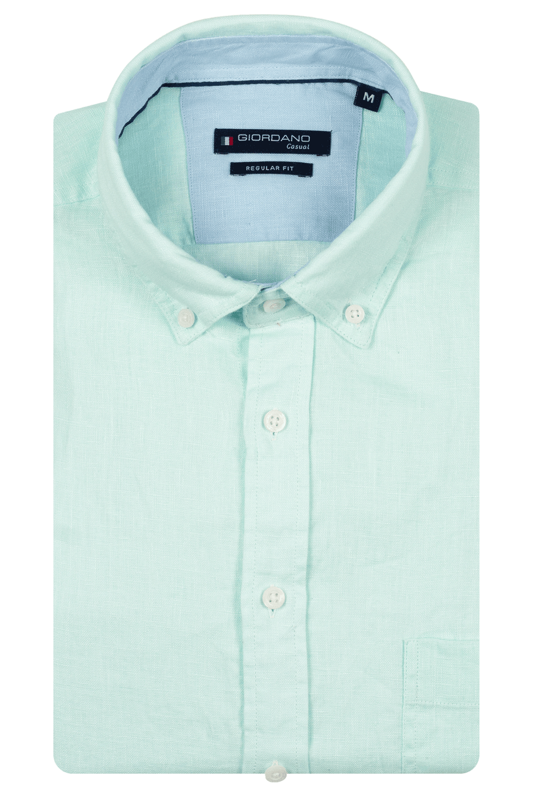 Giordano Ivy Linen Shirt - Turquoise