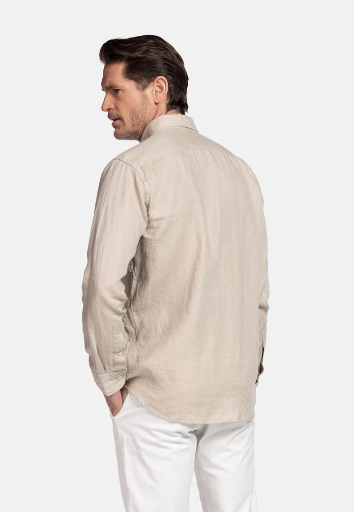 Giordano Ivy Linen Shirt - Beige