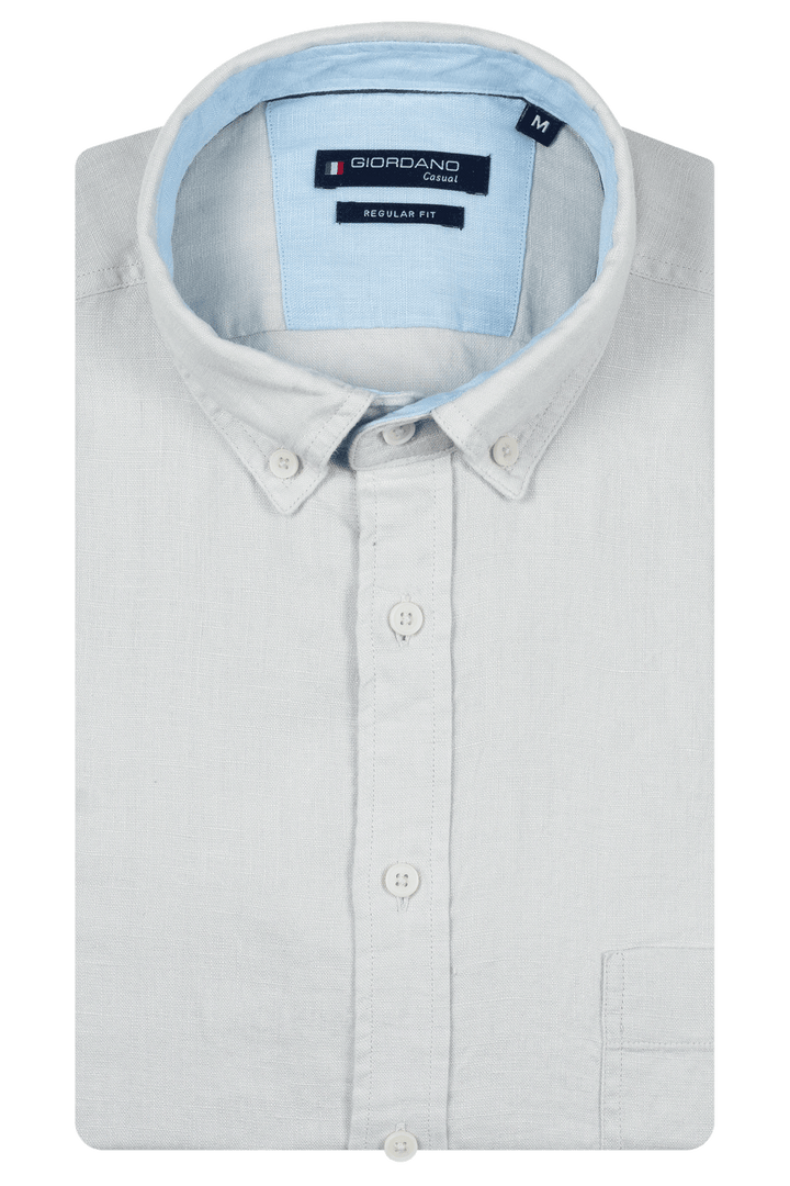Giordano Ivy Linen Shirt - Gray