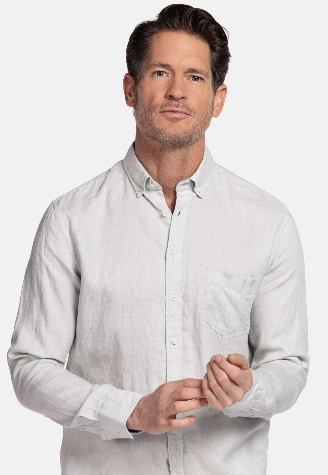 Giordano Ivy Linen Shirt - Gray