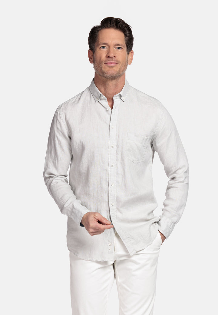 Giordano Ivy Linen Shirt - Gray