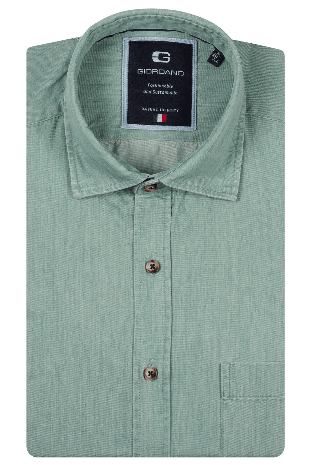 giordano dress shirts Giordano Ivy Cotton Linen Check Button Down Shirt Navy-Multi
