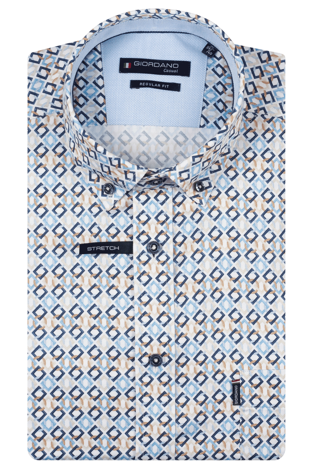 Giordano Ivy Graphic Print Shirt - Blue