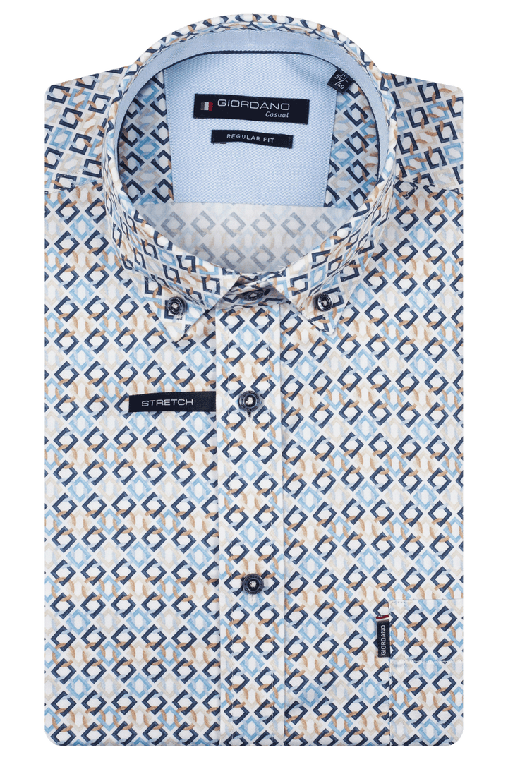 Giordano Ivy Graphic Print Shirt - Blue