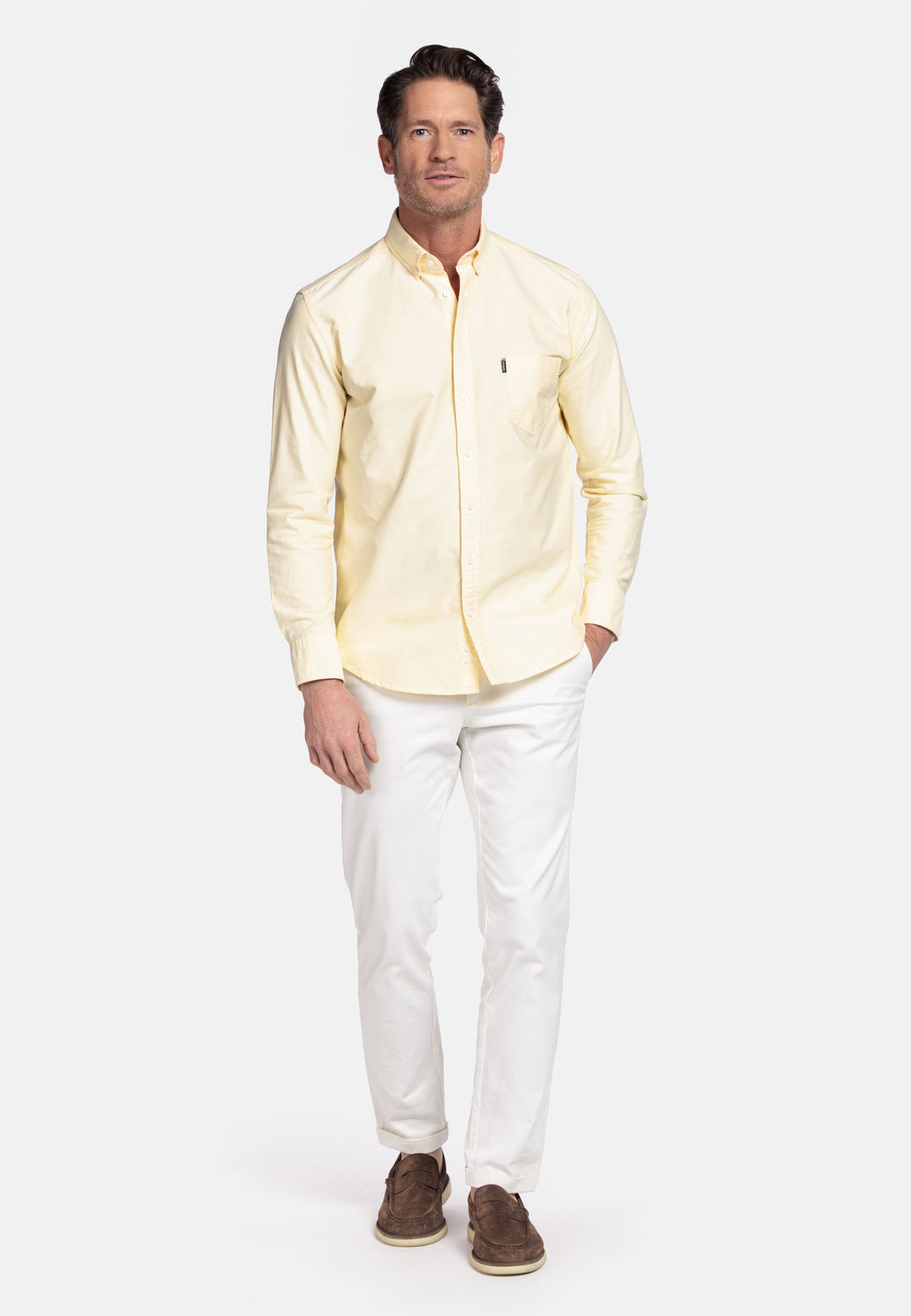 Giordano Brando Soft Washed Oxford Shirt - Yellow