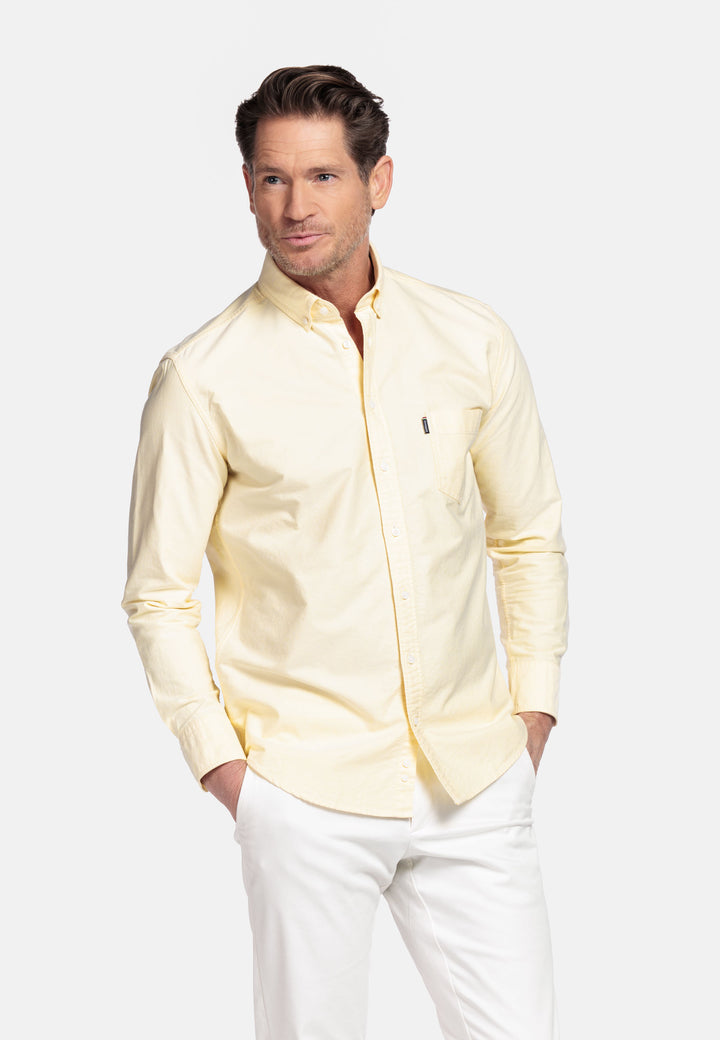 Giordano Brando Soft Washed Oxford Shirt - Yellow