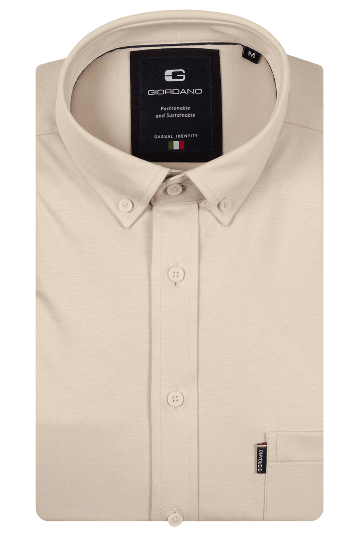 Giordano Dino Liquid Cotton Shirt - Beige