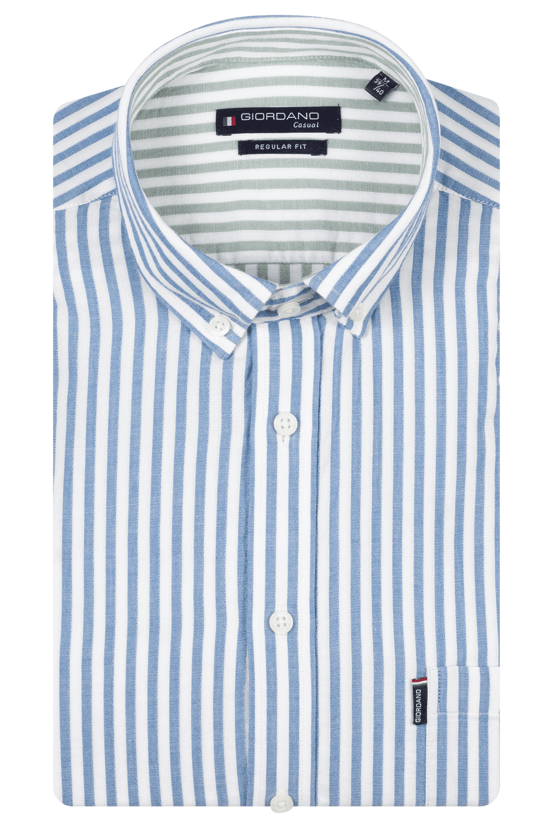 Giordano Dino Double Wave Shirt - Light Blue