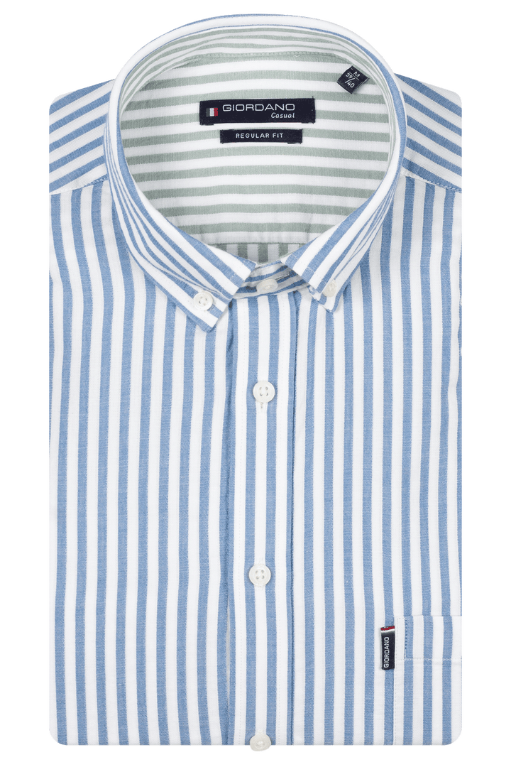 Giordano Dino Double Wave Shirt - Light Blue