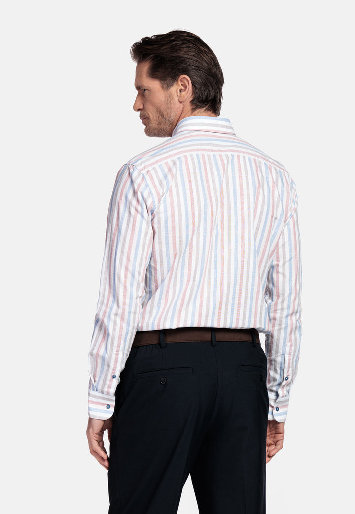 Giordano Ivy Striped Shirt - Red