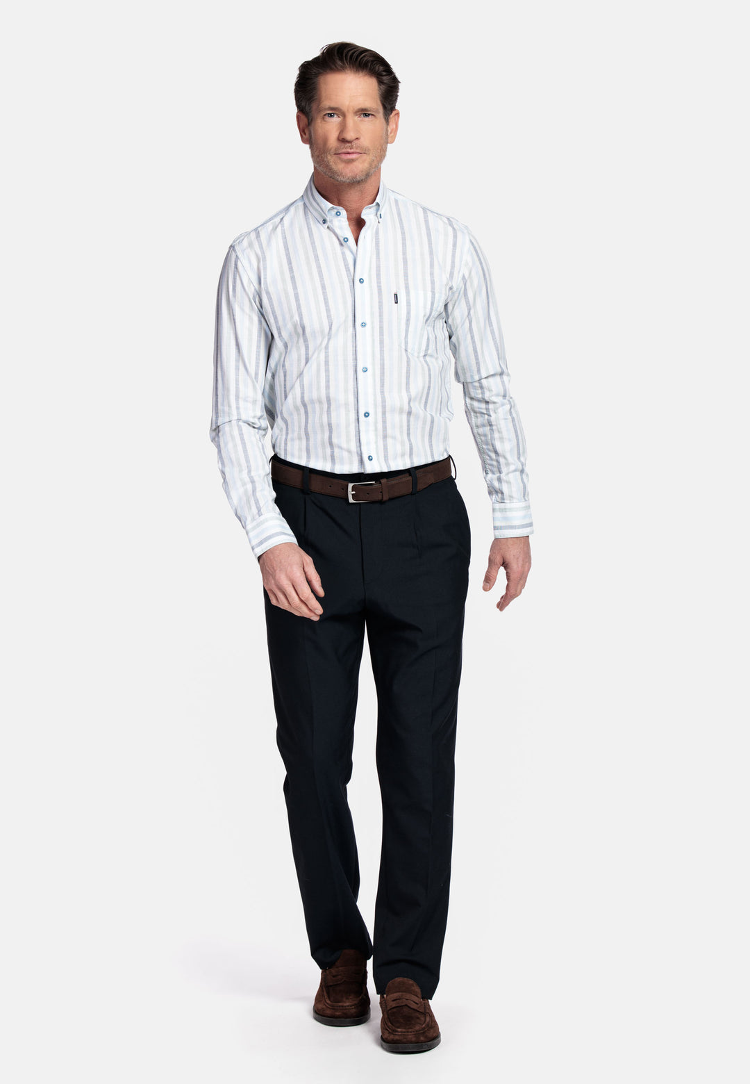 Giordano Ivy Striped Shirt - Green