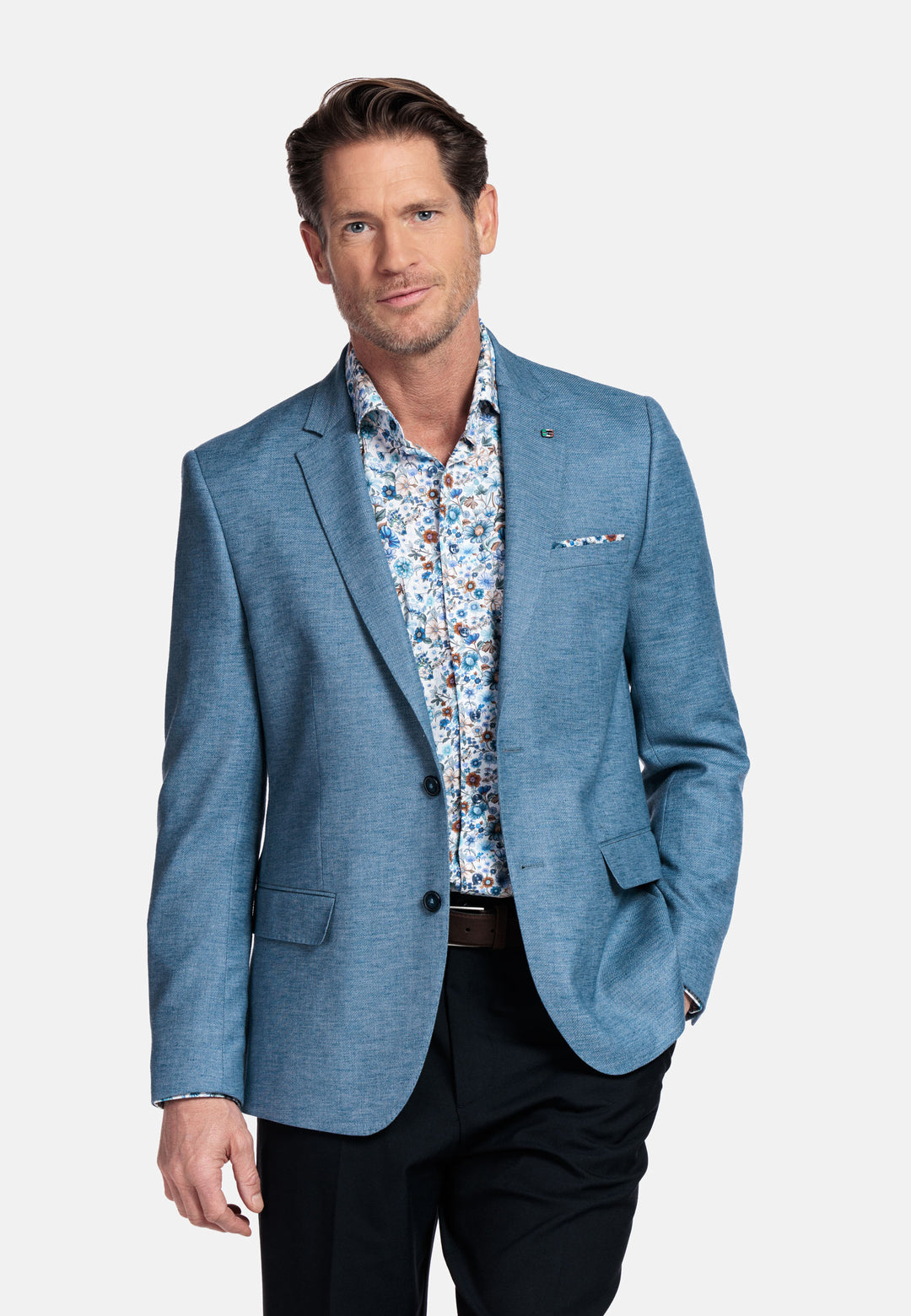 Giordano Locarno Floral Print Shirt - Blue