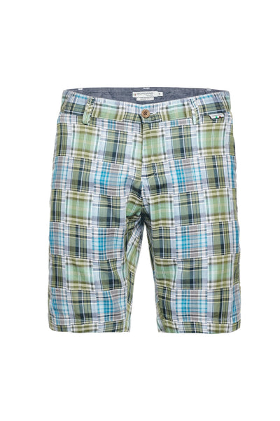 GIORDANO Green regular fit plaid shorts 111110 70 - Shorts - Giordano Tailored - GIORDANO Green regular fit plaid shorts 111110 70 - 111110/70/S