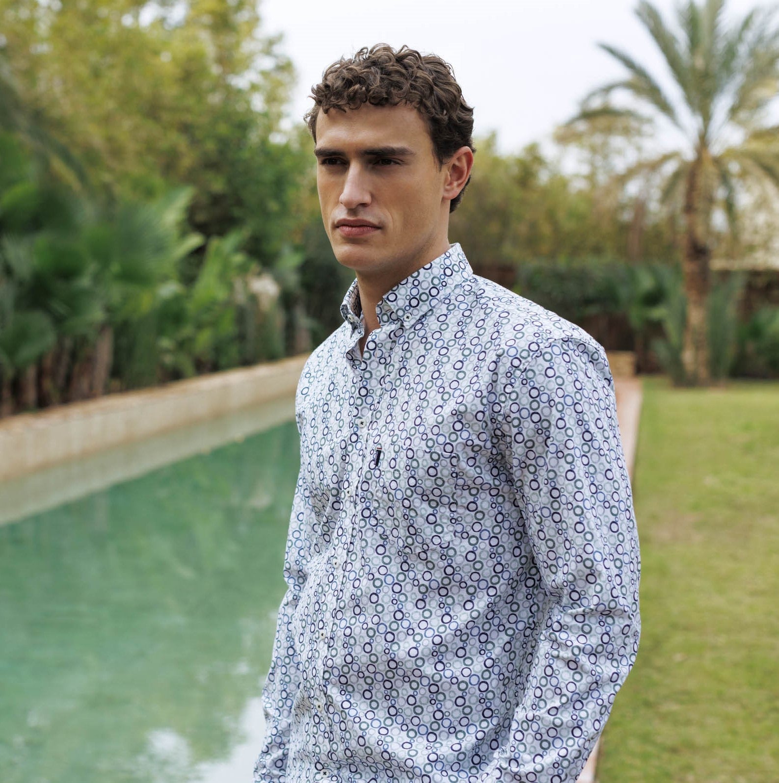 giordano dress shirts Mens Cotton Long-Sleeve Wrinkle-Free Shirt Giordano Row Cutaway Collar Seersucker