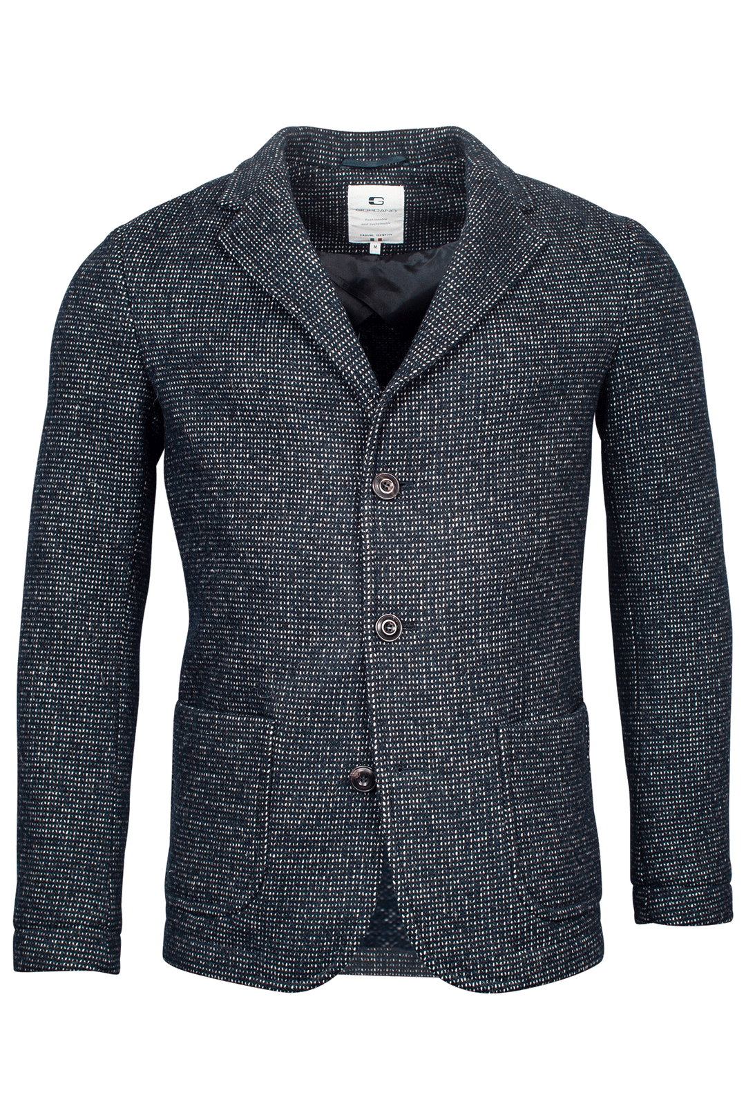 Giordano Como Gebreide Colbert - Navy - 222624-60