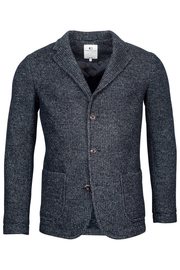 Giordano Como Gebreide Colbert - Navy - 222624-60