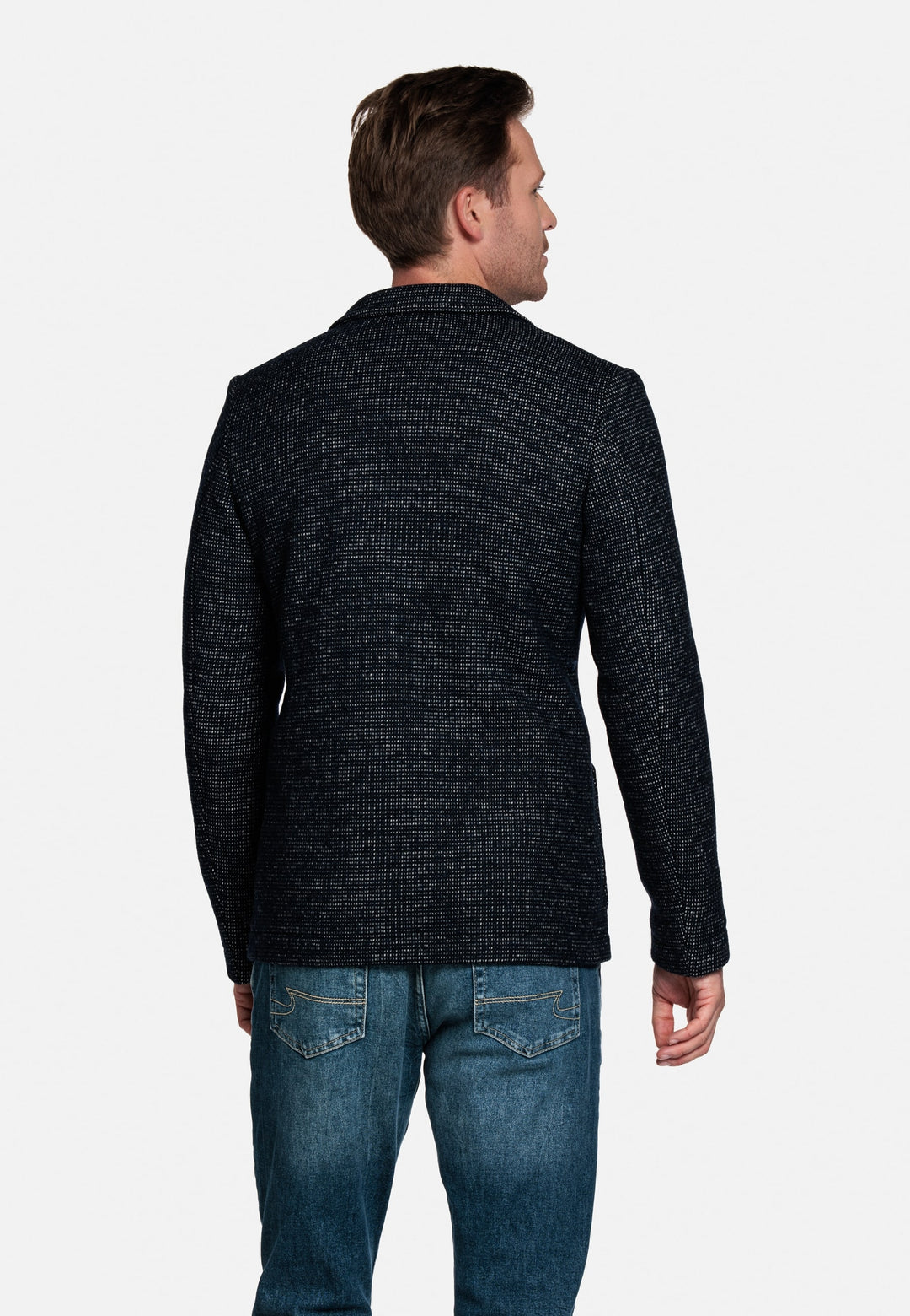 Giordano Como Gebreide Colbert - Navy - 222624-60