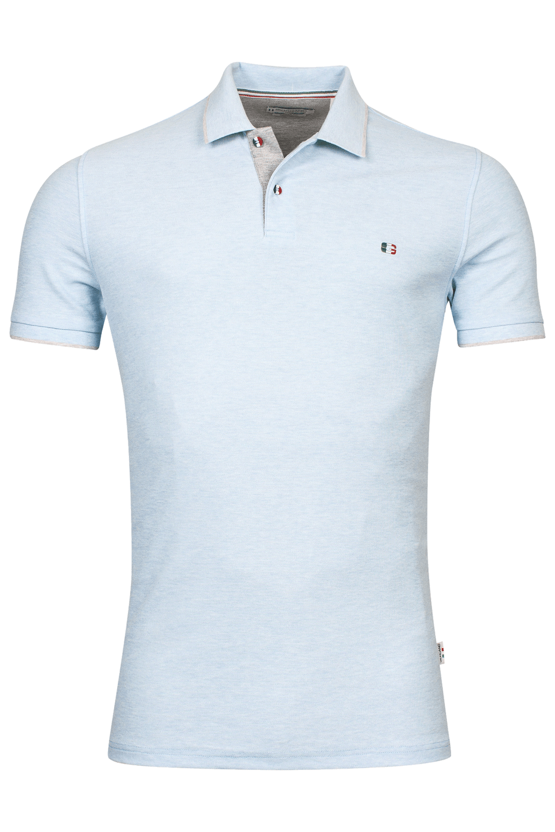 Giordano Nico Signature Piqué Polo - Lichtblauw - 316588-61
