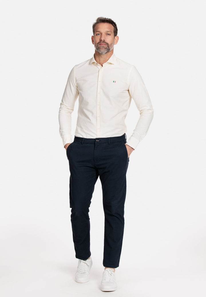 Giordano Geel Lang Modern fit  Effen Overhemd 317804 21